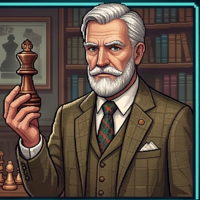 Chess Grandmaster Elias portrait